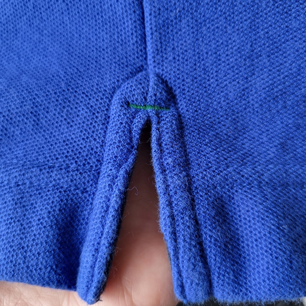 Tommy Hilfiger Royal Blue Short Sleeve Preppy Basic Polo Shirt - Picture 5 of 12